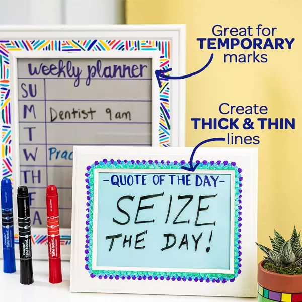imageCrayola Take Note Dry Erase Markers 12ct Whiteboard Markers for Teachers Low Odor Chisel Tip School Classroom SuppliesDry Erase Markers