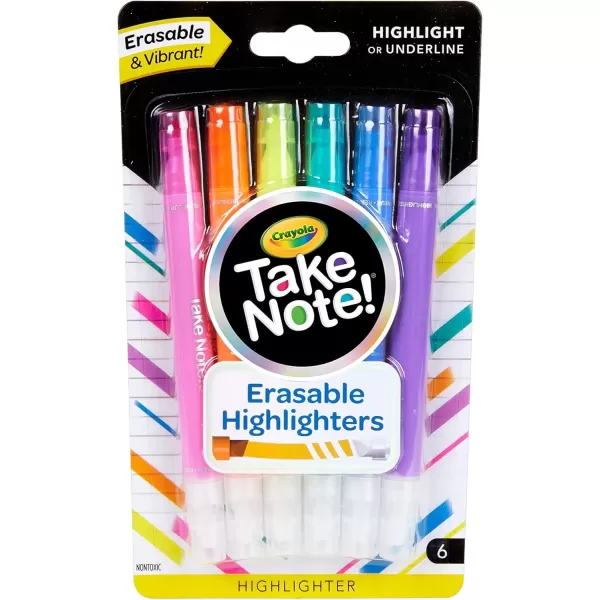 imageCrayola Take Note Dry Erase Markers 12ct Whiteboard Markers for Teachers Low Odor Chisel Tip School Classroom SuppliesHighlighters