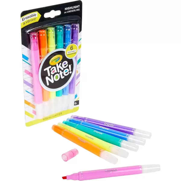 imageCrayola Take Note Dry Erase Markers 12ct Whiteboard Markers for Teachers Low Odor Chisel Tip School Classroom SuppliesHighlighters