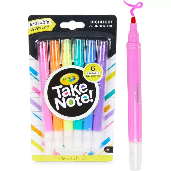 imageCrayola Take Note Dry Erase Markers 12ct Whiteboard Markers for Teachers Low Odor Chisel Tip School Classroom SuppliesHighlighters