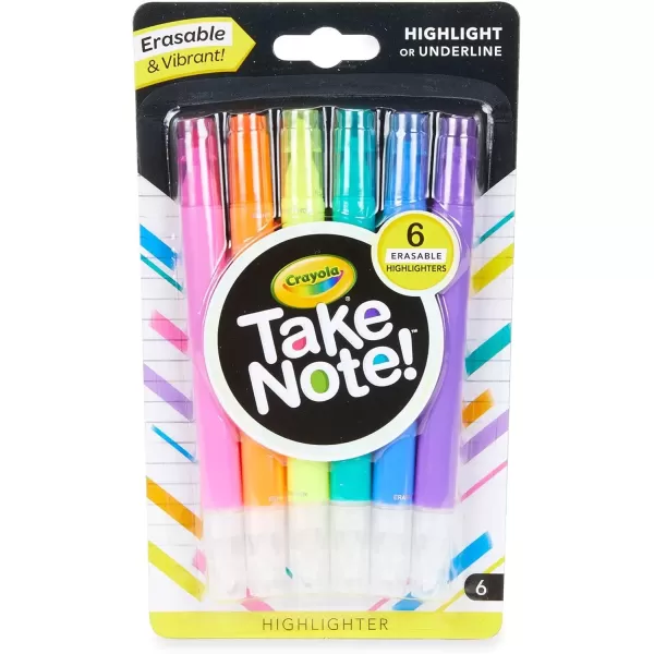 imageCrayola Take Note Dry Erase Markers 12ct Whiteboard Markers for Teachers Low Odor Chisel Tip School Classroom SuppliesHighlighters