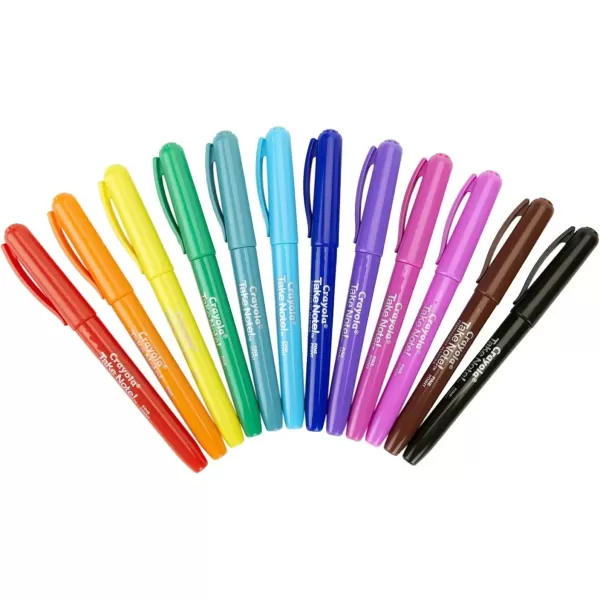 imageCrayola Take Note Dry Erase Markers 12ct Whiteboard Markers for Teachers Low Odor Chisel Tip School Classroom SuppliesPermanent Marker