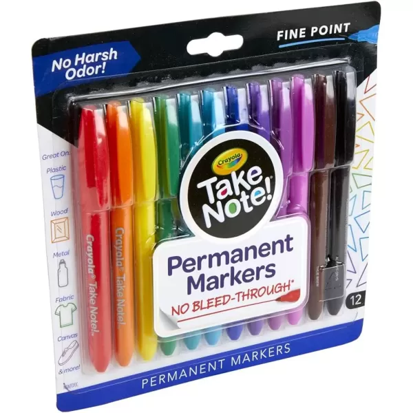 imageCrayola Take Note Dry Erase Markers 12ct Whiteboard Markers for Teachers Low Odor Chisel Tip School Classroom SuppliesPermanent Marker