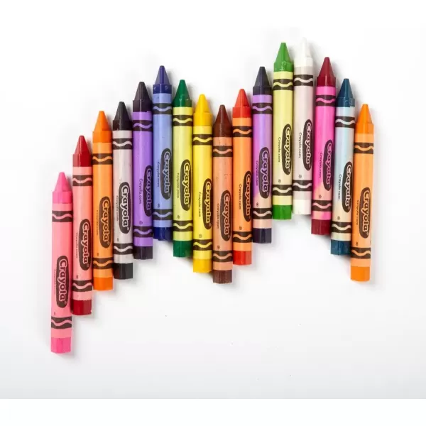 imageCrayola Triangular Crayon Classpack Toddler Crayons 16 Assorted Colors 256 Count BulkCrayon
