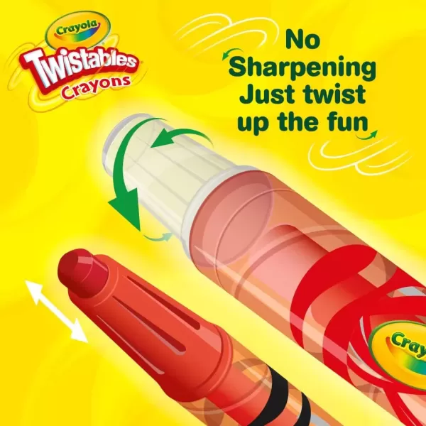 imageCrayola Twistables Crayons 24ct Special Effects Crayons for Kids No Sharpening Coloring Supplies Gifts ampamp Stocking Stuffers for Kids24 Count Pack of 1