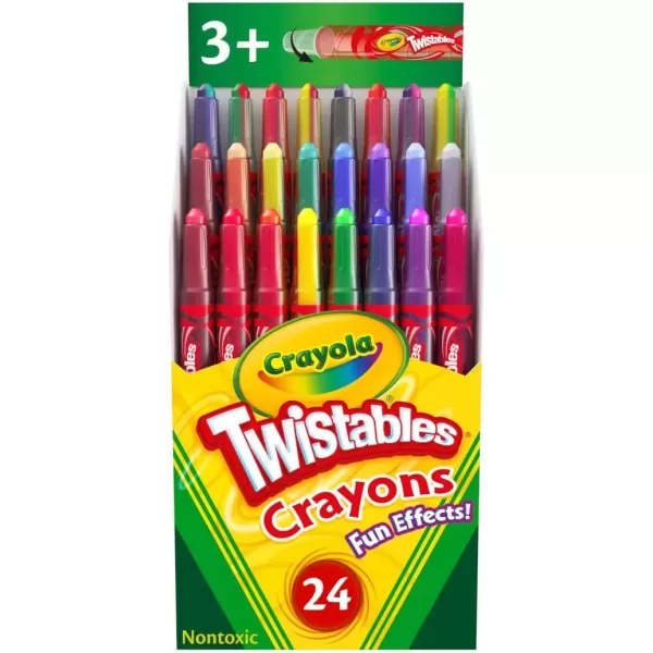 imageCrayola Twistables Crayons 24ct Special Effects Crayons for Kids No Sharpening Coloring Supplies Gifts ampamp Stocking Stuffers for Kids24 Count Pack of 1