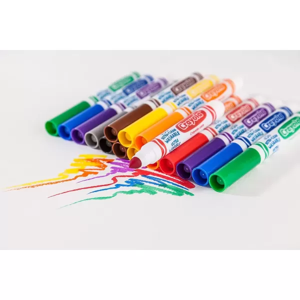 imageCrayola Ultra Clean Washable Markers 40ct Coloring Markers for Kids Coloring Book Marker Set Stocking Stuffers for Kids Ages 3