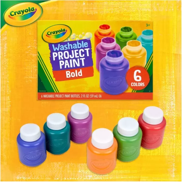 imageCrayola Washable Kids Paint Set 12ct Classic and Glitter Paint for Kids Arts ampamp Crafts Supplies Toddler Painting Kit 3 Amazon ExclusiveBold