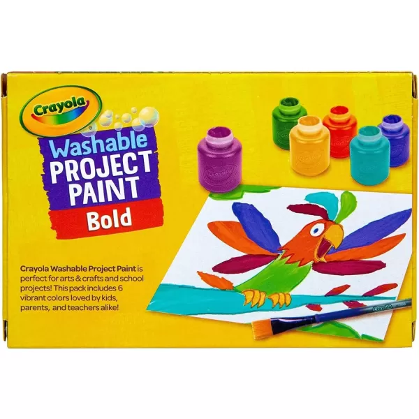 imageCrayola Washable Kids Paint Set 12ct Classic and Glitter Paint for Kids Arts ampamp Crafts Supplies Toddler Painting Kit 3 Amazon ExclusiveBold
