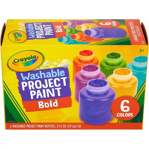 imageCrayola Washable Kids Paint Set 12ct Classic and Glitter Paint for Kids Arts ampamp Crafts Supplies Toddler Painting Kit 3 Amazon ExclusiveBold