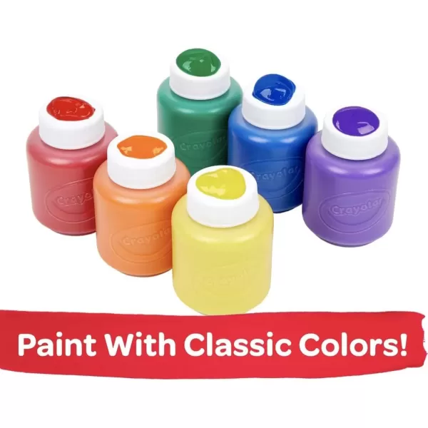 imageCrayola Washable Kids Paint Set 12ct Classic and Glitter Paint for Kids Arts ampamp Crafts Supplies Toddler Painting Kit 3 Amazon ExclusiveClassic  Glitter