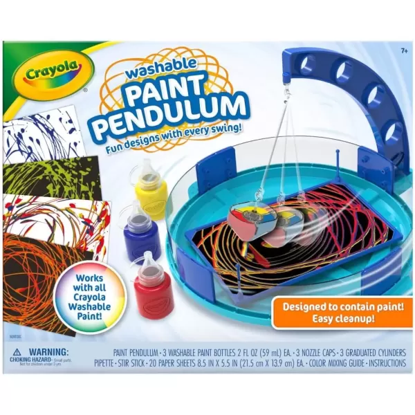 imageCrayola Washable Kids Paint Set 12ct Classic and Glitter Paint for Kids Arts ampamp Crafts Supplies Toddler Painting Kit 3 Amazon ExclusivePaint Pendulum