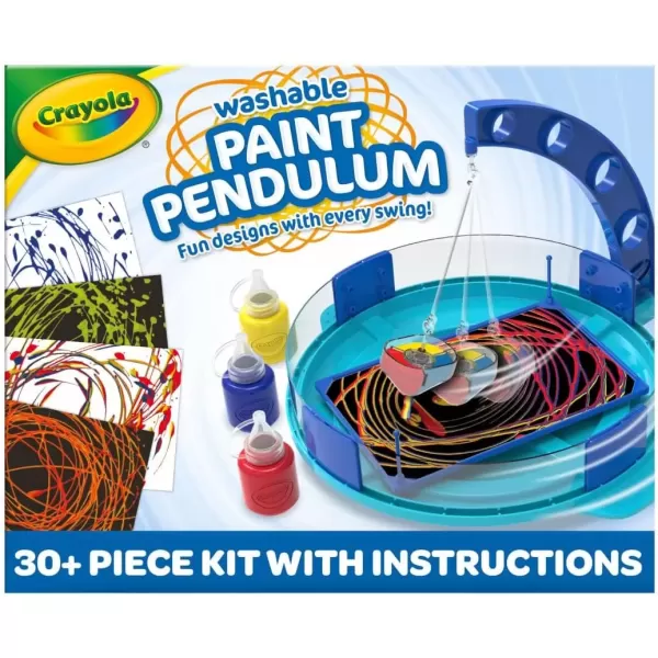 imageCrayola Washable Kids Paint Set 12ct Classic and Glitter Paint for Kids Arts ampamp Crafts Supplies Toddler Painting Kit 3 Amazon ExclusivePaint Pendulum