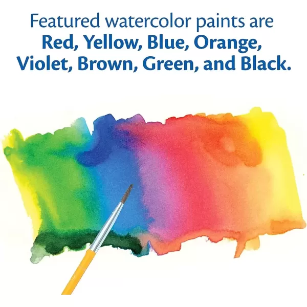 imageCrayola Washable Watercolor Paint Sets for Kids 12ct Classroom Arts ampamp Crafts Bulk Classroom Paint for Kids 8 Colors 3Watercolors