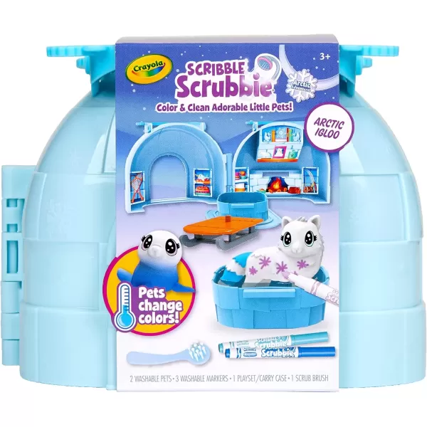 imageScribble Scrubbie Pets Arctic Igloo Color Change Pets ampamp Storage Case Gift for Girls ampamp BoysArctic Igloo