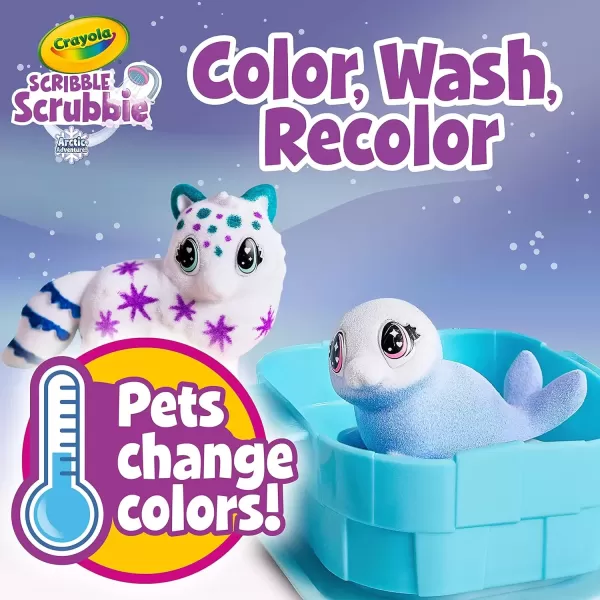 imageScribble Scrubbie Pets Arctic Igloo Color Change Pets ampamp Storage Case Gift for Girls ampamp BoysArctic Igloo