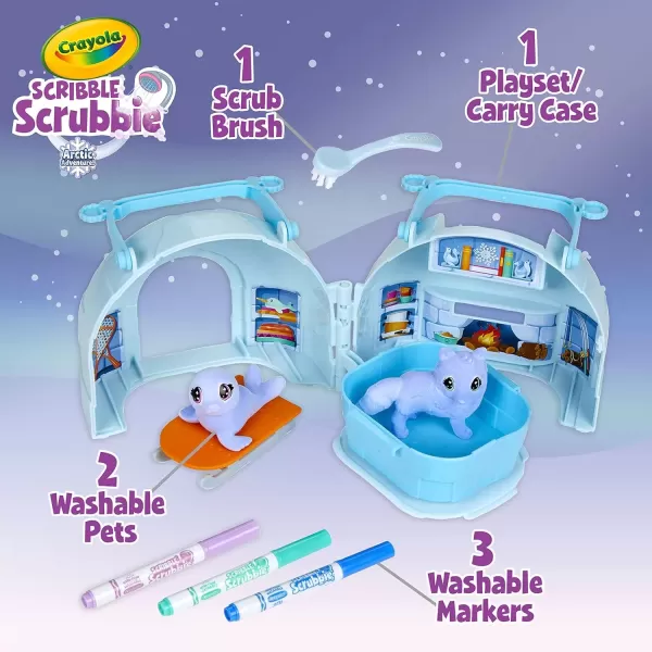 imageScribble Scrubbie Pets Arctic Igloo Color Change Pets ampamp Storage Case Gift for Girls ampamp BoysArctic Igloo