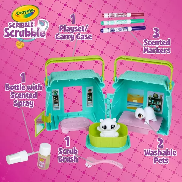imageScribble Scrubbie Pets Arctic Igloo Color Change Pets ampamp Storage Case Gift for Girls ampamp BoysScented Spa