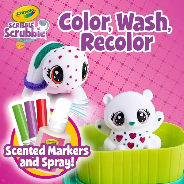 imageScribble Scrubbie Pets Arctic Igloo Color Change Pets ampamp Storage Case Gift for Girls ampamp BoysScented Spa