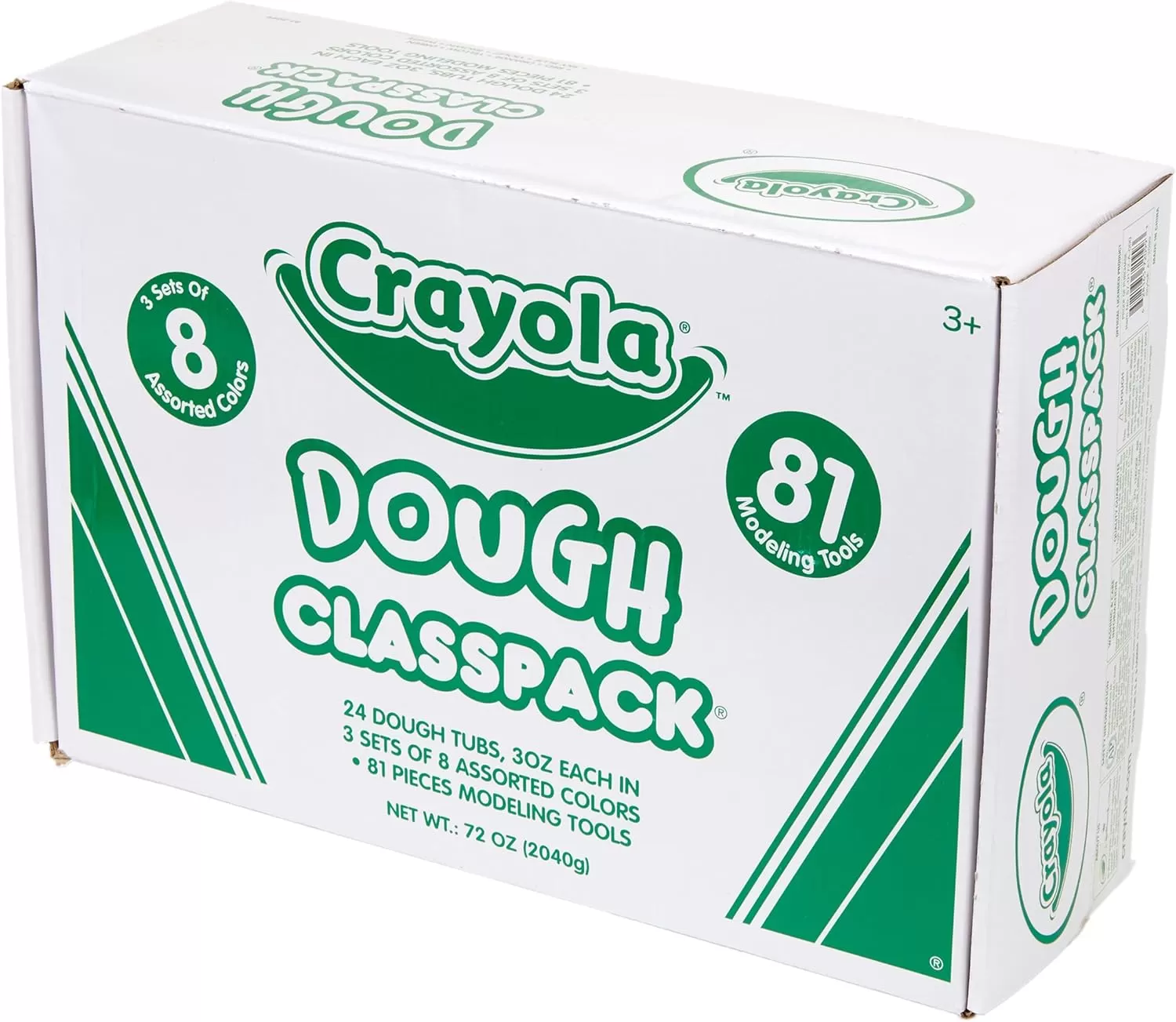 imageCrayola Dough Classpack  8 Assorted Colors 48 Count 3oz Kids Dough Classroom Supplies for Teachers ampamp Art Projects Nontoxic Ages 3100 Pieces