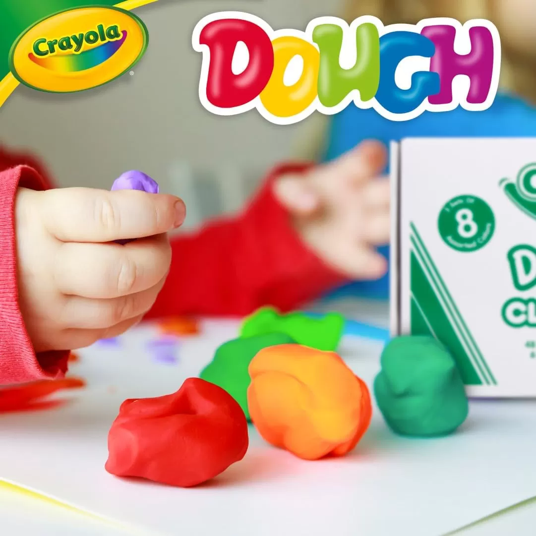 imageCrayola Dough Classpack  8 Assorted Colors 48 Count 3oz Kids Dough Classroom Supplies for Teachers ampamp Art Projects Nontoxic Ages 3100 Pieces
