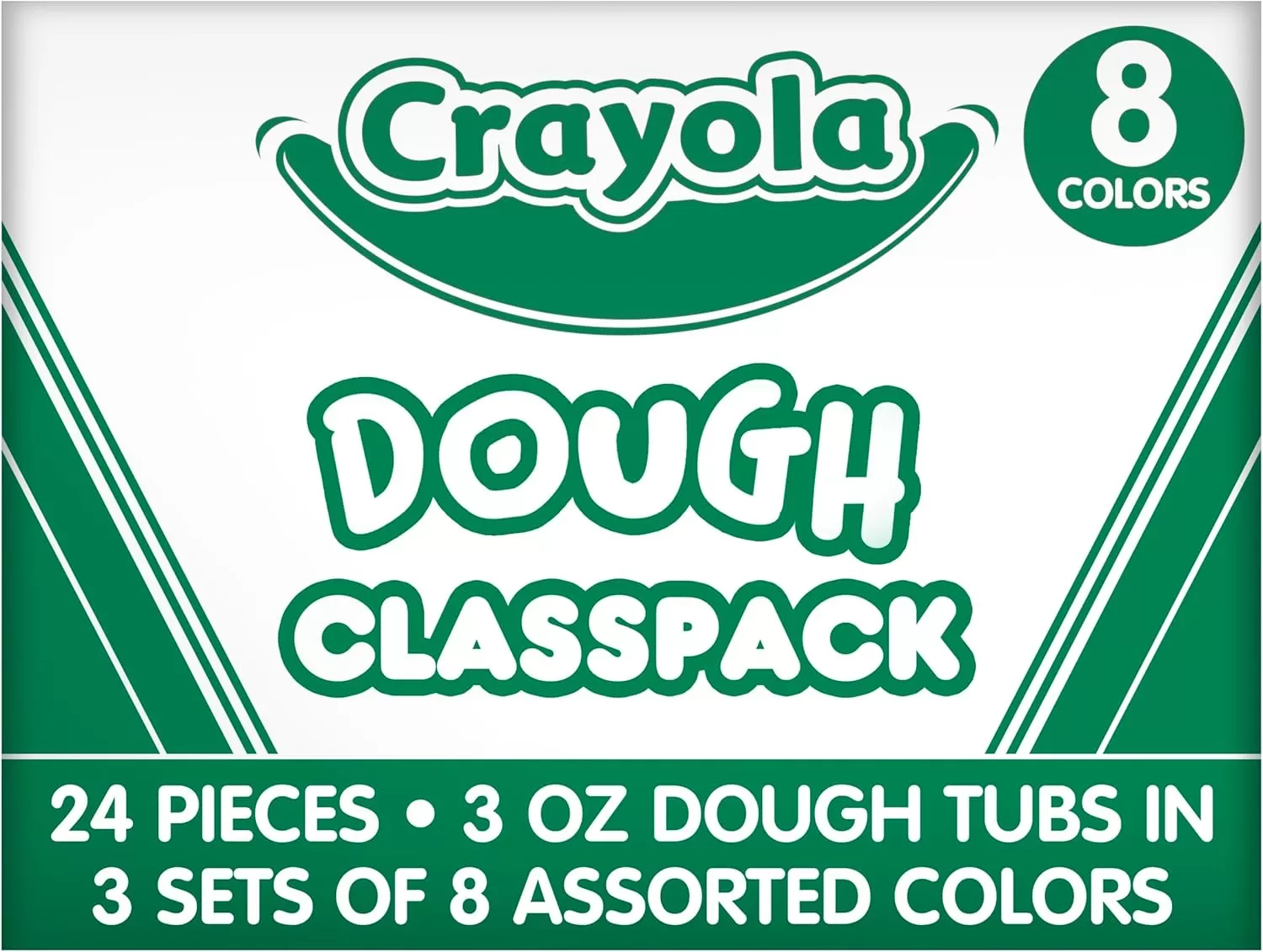 imageCrayola Dough Classpack  8 Assorted Colors 48 Count 3oz Kids Dough Classroom Supplies for Teachers ampamp Art Projects Nontoxic Ages 324 Count