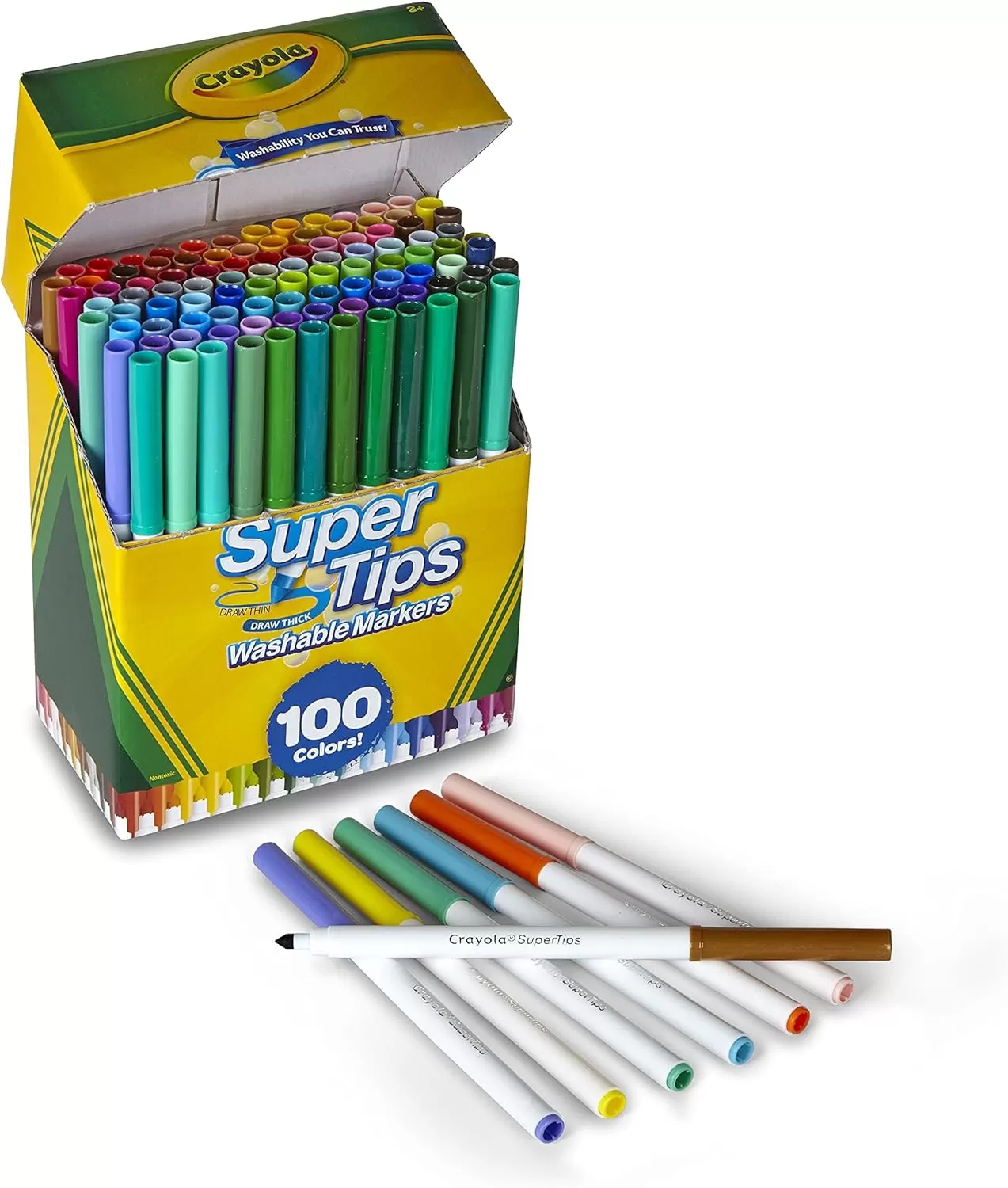 imageCrayola Pastel Colors Art Kit 50pcs Kids Art Set with Pastel Markers ampamp Pencils Art Kit for Girls ampamp Boys Gift for Kids 8SuperTips