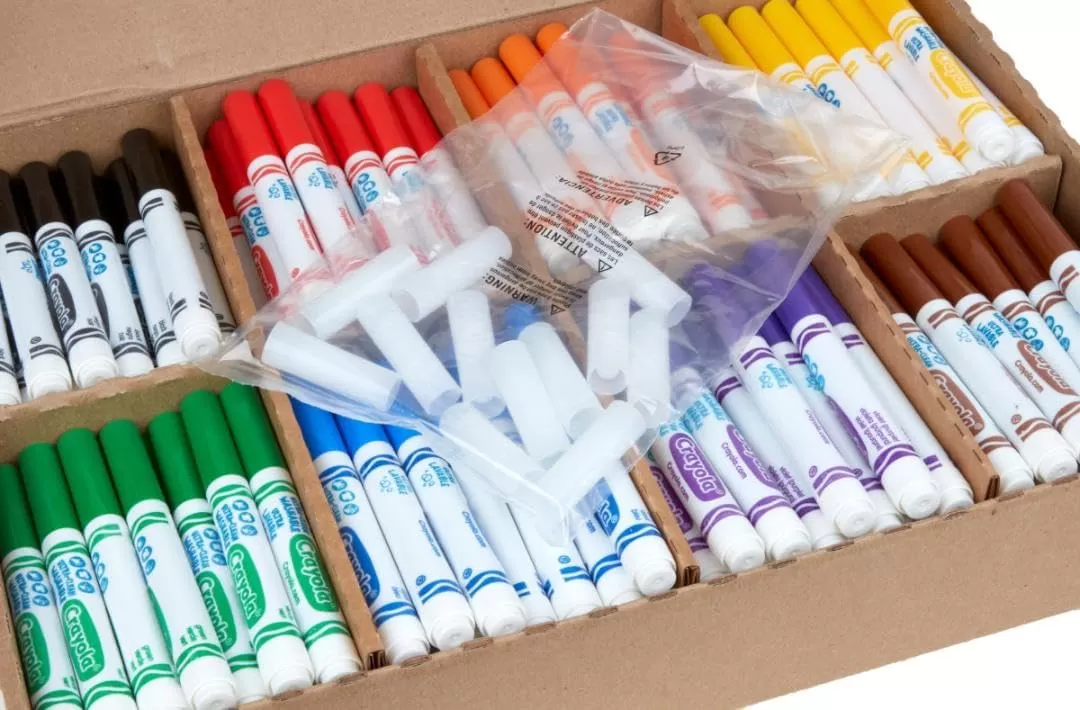 imageCrayola Ultra Clean Washable Markers Classpack 200 Count Bulk Markers for Classrooms School Supplies for Kids 10 ColorsBroad Line
