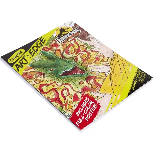 imageCrayola Art with Edge Jurassic Park Coloring Pages 28pgs Adult Coloring Jurassic Park Merchandise Gift for Teens