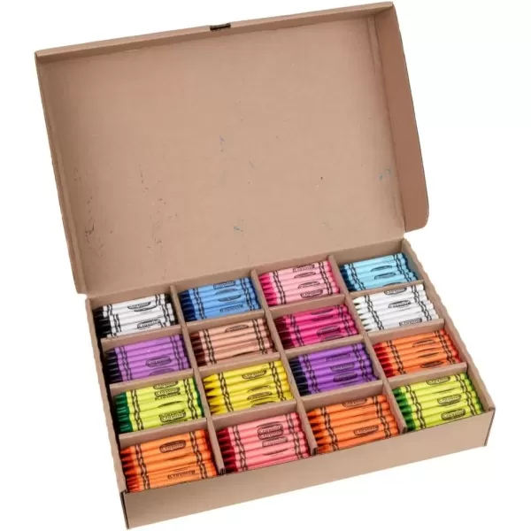 imageCrayola Bulk Crayon Classpack  800ct 16 Colors Back to School Supplies Kids Crayons Teacher Classroom Must Haves 31 Count Pack of 1
