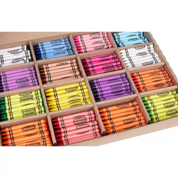 imageCrayola Bulk Crayon Classpack  800ct 16 Colors Back to School Supplies Kids Crayons Teacher Classroom Must Haves 31 Count Pack of 1