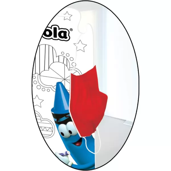 imageCrayola CarrywithMe Color Your Own Desk Shield with Clear Window Portable and Protective Germ Guard for Children to Use In Schools 20quot x 19quot x 10quot WhiteBlack S100396V