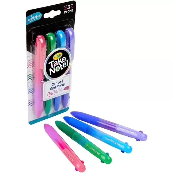 imageCrayola Colored Gel Pens for Kids and Adult Coloring Washable Pens Medium Point 14 Count4 Count