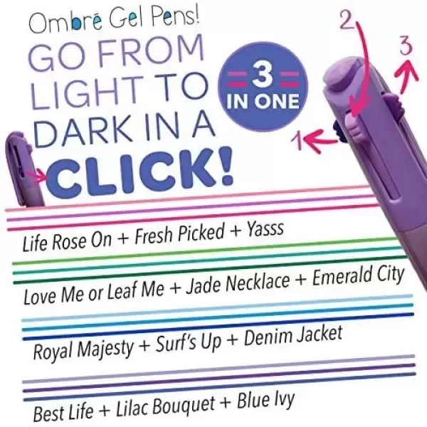 imageCrayola Colored Gel Pens for Kids and Adult Coloring Washable Pens Medium Point 14 Count4 Count