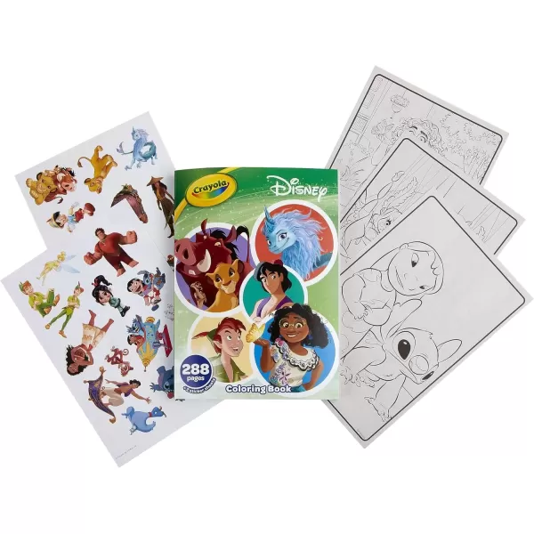 imageCrayola Disney Coloring Book 288pgs Disney Sticker ampamp Coloring Book for Kids Disney Toys ampamp Gifts Stocking Stuffer for Girls ampamp Boys 3Disney Animation