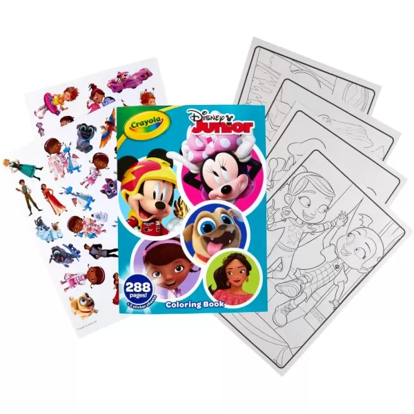 imageCrayola Disney Coloring Book 288pgs Disney Sticker ampamp Coloring Book for Kids Disney Toys ampamp Gifts Stocking Stuffer for Girls ampamp Boys 3Disney Jr