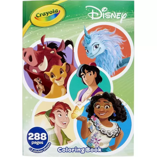 imageCrayola Disney Coloring Book 288pgs Disney Sticker ampamp Coloring Book for Kids Disney Toys ampamp Gifts Stocking Stuffer for Girls ampamp Boys 3Disney Animation