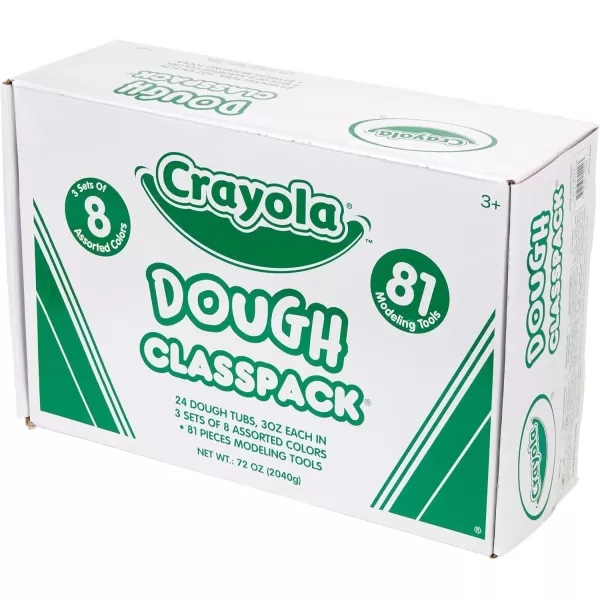 imageCrayola Dough Classpack  8 Assorted Colors 48 Count 3oz Kids Dough Classroom Supplies for Teachers ampamp Art Projects Nontoxic Ages 3100 Pieces