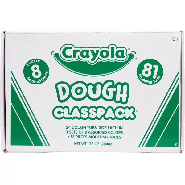 imageCrayola Dough Classpack  8 Assorted Colors 48 Count 3oz Kids Dough Classroom Supplies for Teachers ampamp Art Projects Nontoxic Ages 3100 Pieces