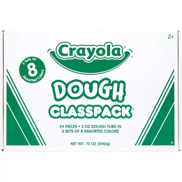 imageCrayola Dough Classpack  8 Assorted Colors 48 Count 3oz Kids Dough Classroom Supplies for Teachers ampamp Art Projects Nontoxic Ages 324 Count