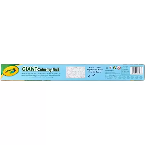 imageCrayola Giant Coloring Roll 15 Perforated Ocean Coloring Pages Gift for Kids Ages 3 4 5 6
