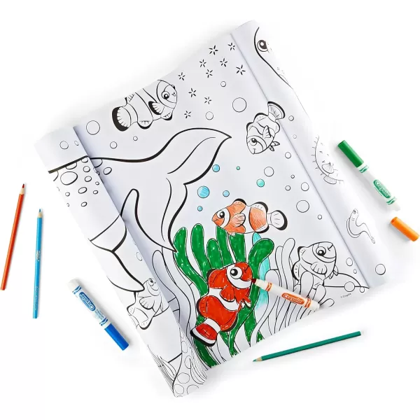 imageCrayola Giant Coloring Roll 15 Perforated Ocean Coloring Pages Gift for Kids Ages 3 4 5 6