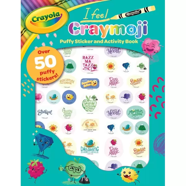 imageCrayola I Feel Craymoji A Crayola Puffy Sticker Press Out Activity Book for Kids CrayolaBuzzPop