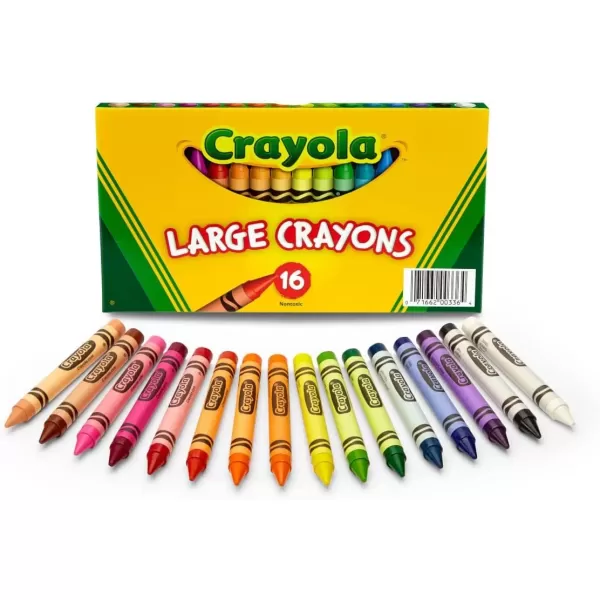 imageCrayola Large Crayons Classic Colors 16 Count