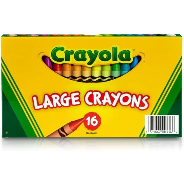 imageCrayola Large Crayons Classic Colors 16 Count