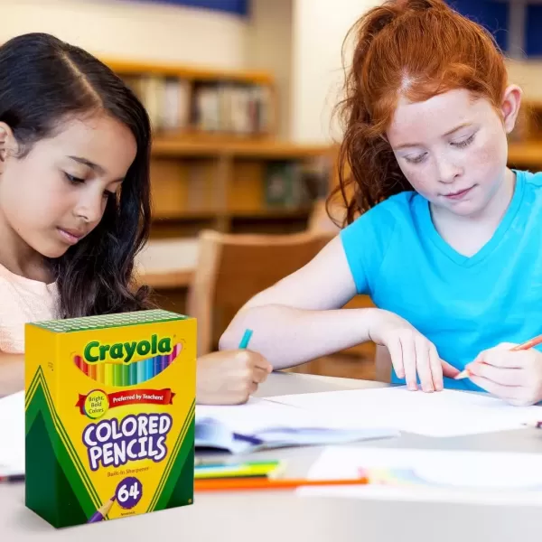 imageCrayola Mini Colored Pencils Colors may vary Coloring Supplies for Kids 64 Count Gift64 Count Pack of 1
