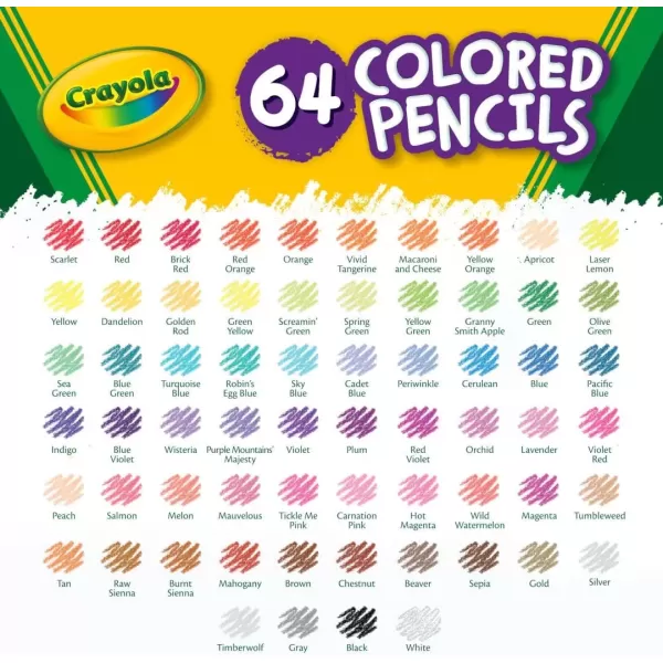 imageCrayola Mini Colored Pencils Colors may vary Coloring Supplies for Kids 64 Count Gift64 Count Pack of 2