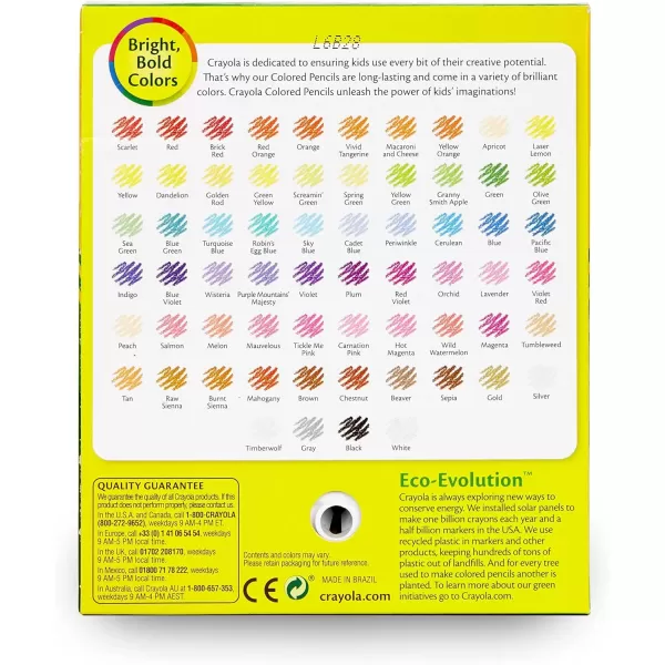 imageCrayola Mini Colored Pencils Colors may vary Coloring Supplies for Kids 64 Count Gift64 Count Pack of 2