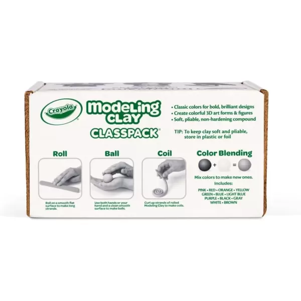 imageCrayola Modeling Clay Classpack 24 Packs Bulk Modeling Clay for Kids 12 Colors Nontoxic Classroom Supplies for Kids Arts ampamp Crafts