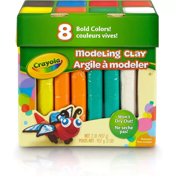 imageCrayola Modeling Clay in Bold Colors 2lbs Gift for Kids Ages 4 ampamp UpModeling Clay